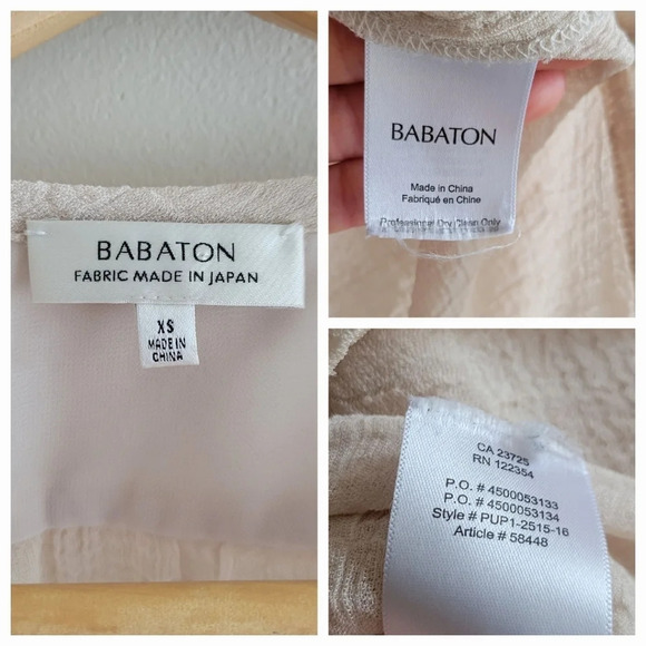 Babaton by Aritzia, Allan Semi Sheer Tie Front Blouse - Picture 7 of 13